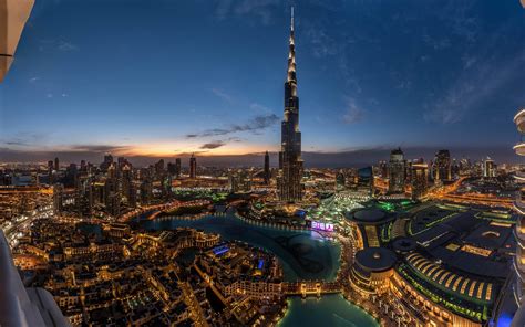 Download Wallpapers Burj Khalifa Dubai Fountains Modern