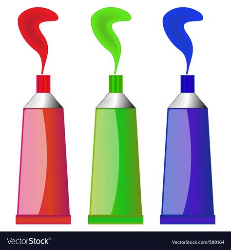 Paint Tubes Royalty Free Vector Image Vectorstock