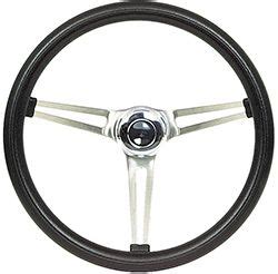 Classic Series Cushion Black Foam Steering Wheel With Bowtie Center Cap