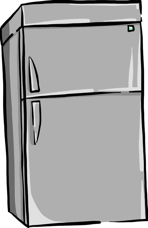 Gray Fridge Illustration Vector On White Background 13673555 Vector