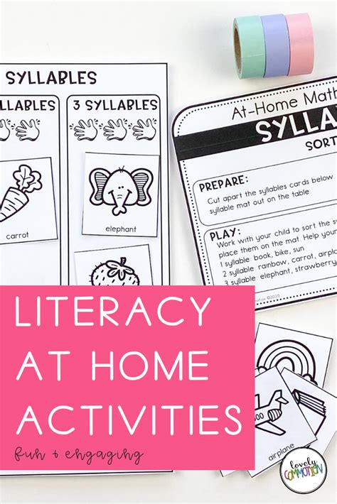 Literacy Activities At Home Distance Learning Literacy Activities