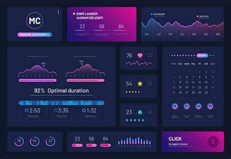 Infographic Dashboard Mockup Modern Ui Interface On Behance Unique