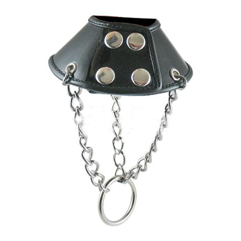 Leather Parachute Ball Stretcher Scrotum Bondage Restraint Cock Penis Ring Male Chastity Device