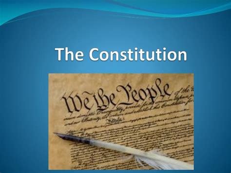 Ppt The Constitution Powerpoint Presentation Free Download Id2807357