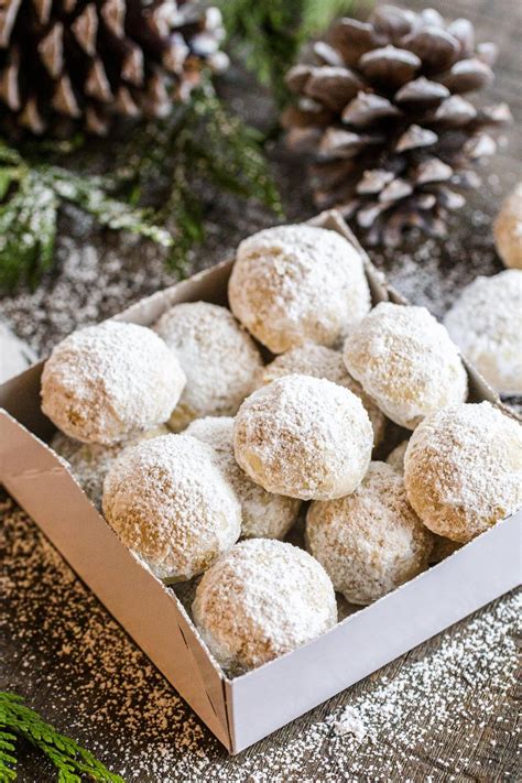 snowball cookies recipe only 5 ingredients momsdish