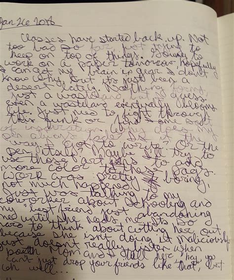 Messy Handwriting Journaling