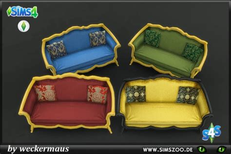 Blackys Sims 4 Zoo Royal Style Couch By Weckermaus • Sims 4 Downloads