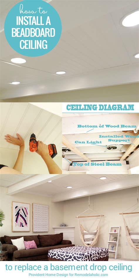 Custom drawer organizer for a perfect fit: Albert Blog: DIY Beadboard Ceiling To Replace a Basement ...