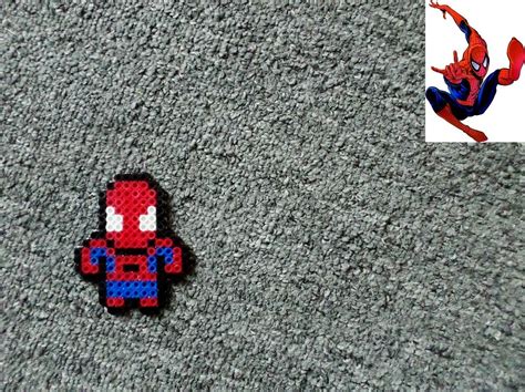 Spider Man Logo Perler Bead In Spiderman Logo Spider Man Logo