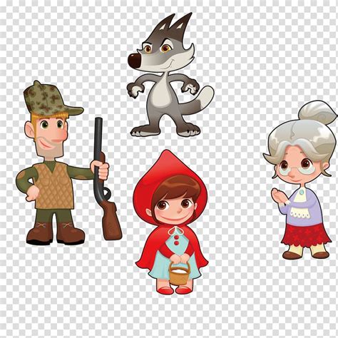 Secrets that you didn't know about your childhood favorite cartoon characters. Four cartoon characters, Little Red Riding Hood Cartoon Character Illustration, Little Red Hat ...