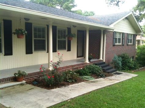 The field, the trim, and the accent. exterior ranch house color schemes | 50's ranch home ...