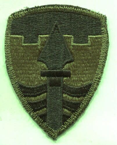 Us Army 43rd Military Police Patch Od Subdued Cut Edge Ebay