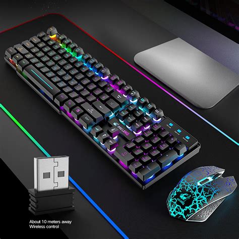 T3 Rechargeable Gaming Keyboard And Mouse Set Wireless 24g Game