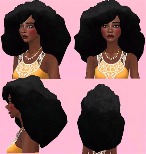 Maxis Match Afro Hair Pt3 4 Glorianasims4 On Patreon Sims 4 Afro Hair