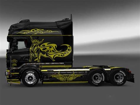 Scania RJL R Longline Paintable Tribull Skin ETS2planet