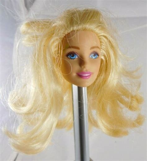 2013 Barbie Blonde Hair Blue Eyes Replacement Doll Size Head Ebay