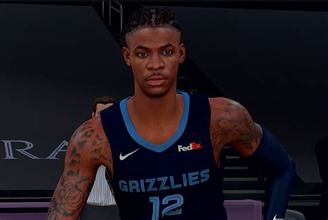 Ja Morant Cyberface Current Look V2 By Keith Navaja For 2k21