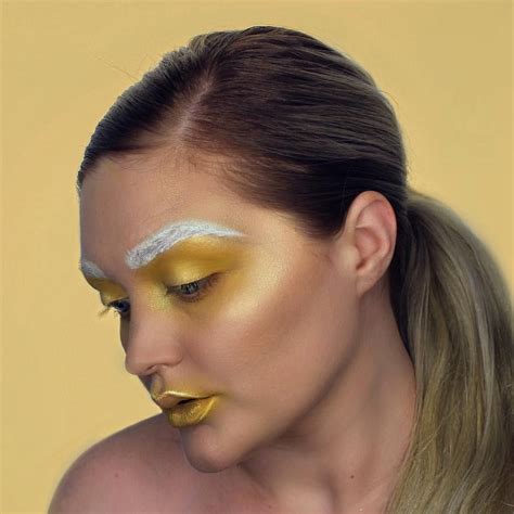 Yellow Monochromatic Makeup Editorial Makeup Monochromatic Makeup