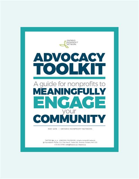 Advocacy Toolkit Onn Resource Centre