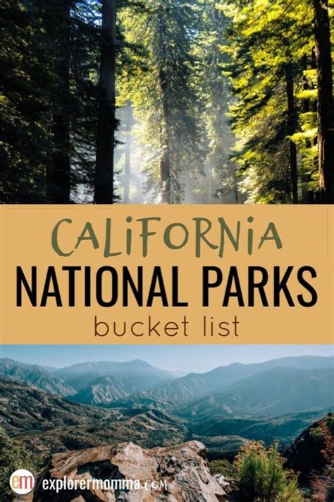 √ List Of National Parks In California