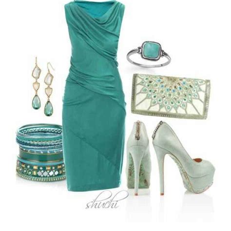 Turquoise Jewel Fashion Outfit Accessories Womens Fashion