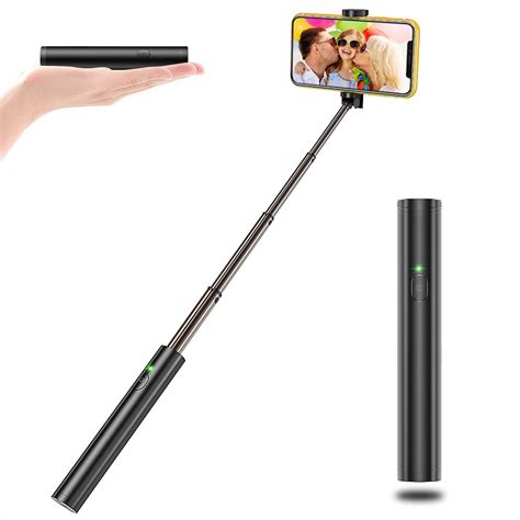 Auperto Selfie Stick Bluetooth Lightweight Aluminum Selfie Stick All In One Extendable Selfie