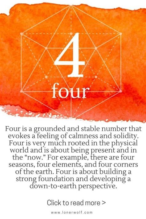 The mystical meaning of number 4: stability, earthly, logic ...