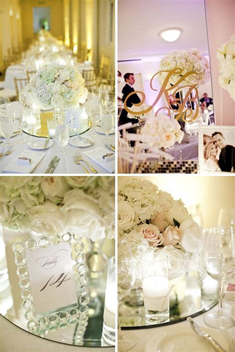 Mirror Table Decorations Weddings