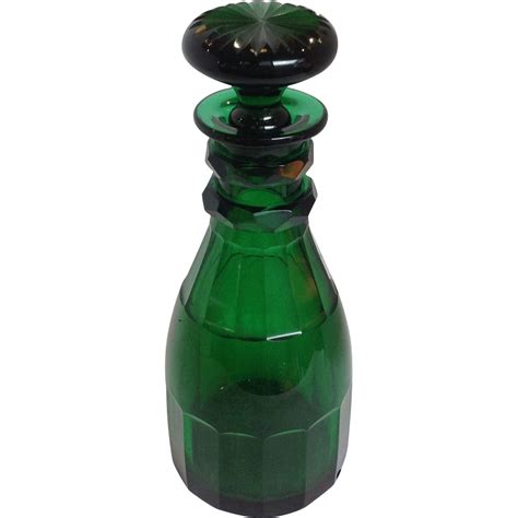 Bristol Green Glass Decanter Circa 1830 Glass Decanter Green Glass Glass