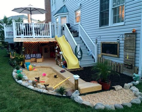 Do it yourself deck designer. Backyard Bliss! | Backyard kids play area, Play area backyard, Deck designs backyard