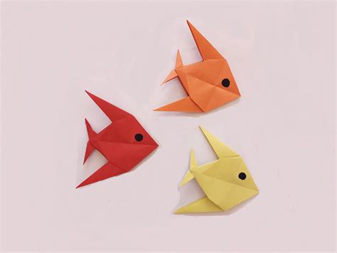 How To Make A Paper Fish Origami Fish Easy Useful Origami Origami Fish