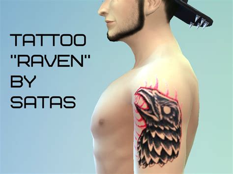 The Sims Resource Tattoo Raven