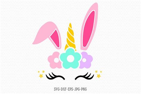 Bunny unicorn svg files, easter unicorn svg, easter svg (218515) | SVGs