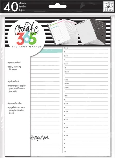 Two Ways To Fill Out A Happy Planner® Daily Sheet — Me And My Big Ideas
