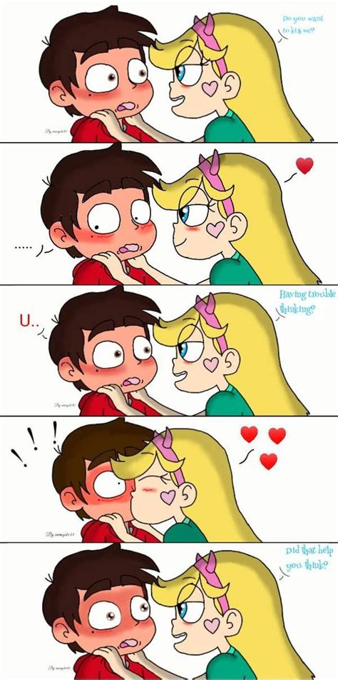 Do You Want To Kiss Me Starco By Werespike48 Star Vs The Forces Of Evil Starco Comic Star