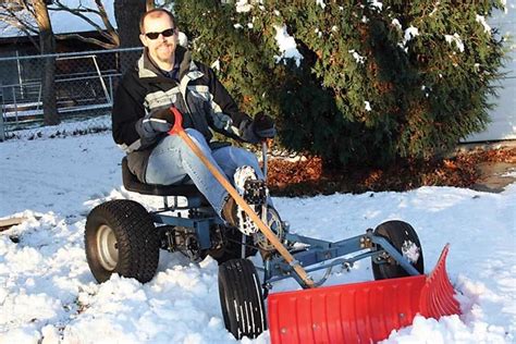 Ellie Blake This Human Powered Snowplow Will Turn Winter Chores Into