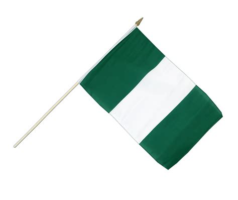 Hand Waving Flag Nigeria 12x18 Royal Flags