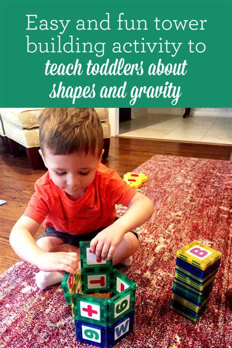 Cognitive activities for toddlers are an important tool to help meet developmental milestones. Easy and fun tower building activity to teach toddlers ...