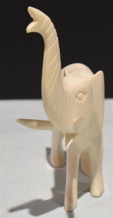 Sold Price Hand Carved Ivory Elephant Figurine November 6 0122 11