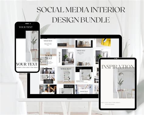 40 Interior Design Instagram Templates Instagram Post Etsy