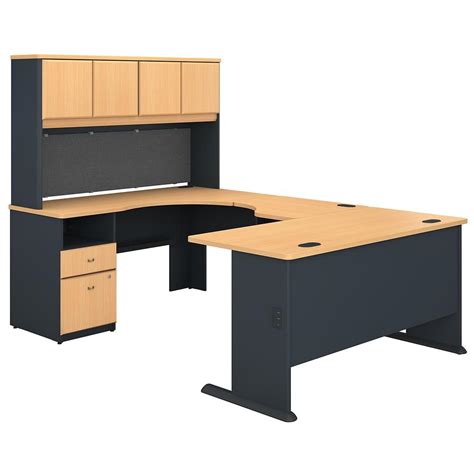 The hutch adds valuable storage space, leaving more space to spread out. Series A 60W U Shaped Desk with Hutch and 2 Drawer ...