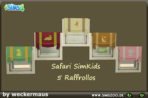 Blackys Sims 4 Zoo Safari Kids Blinds By Weckermaus Download