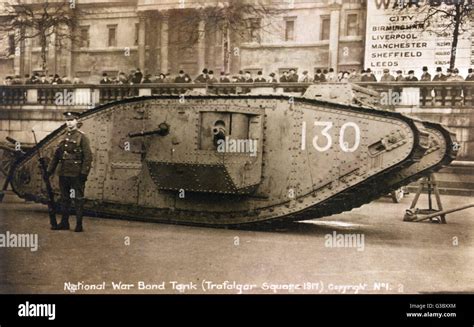 Ww1 Mk1 Tank Used In Trafagar Square To Sell National War Bonds The