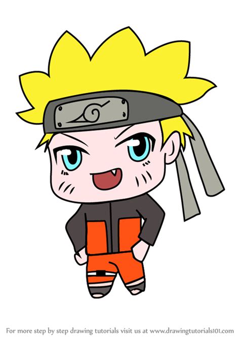 Learn How To Draw Chibi Naruto Uzumaki Chibi Characters Step By Step