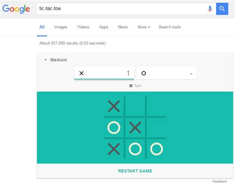 Tic tac toe app is a digital version of a classic two player game. Play Solitaire and Tic-Tac-Toe in Google Search ...