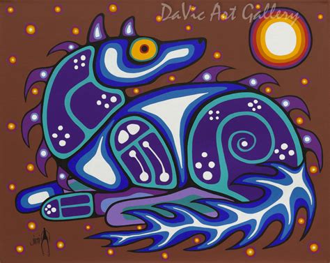 Spirit Wolf By Jim Oskineegish Anishinaabe Native Canadian Arts