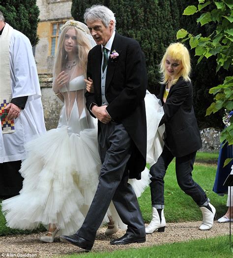 Lady Mary Charteris Weds In An Odd Cutaway Bridal Gown By Pam Hogg