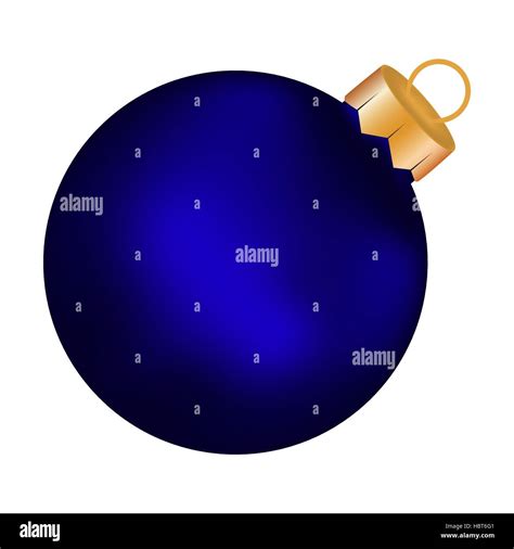 Christmas Blue Ball On A White Background Stock Vector Image And Art Alamy