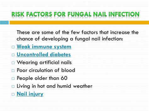 Ppt Fungal Nail Infection Symptoms Causes Risk Factors Diagnosis