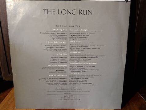 Eagles The Long Run Terre Haute Pressing Vinyl Etsy